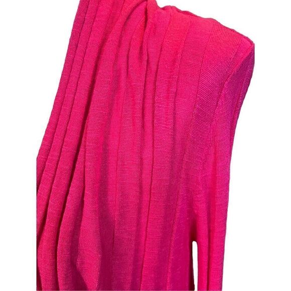 International Concepts Women's Pink Waterfall Tie Front Cardigan Medium - Picture 11 of 15